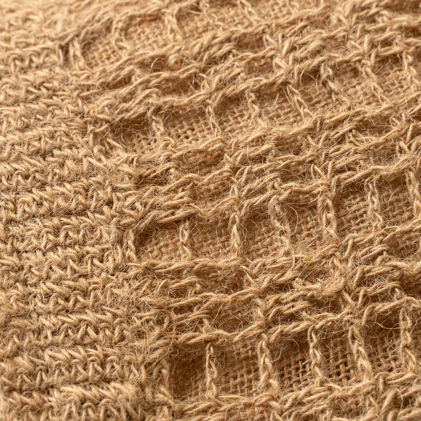 Crocheted Jute Pouch, Natural