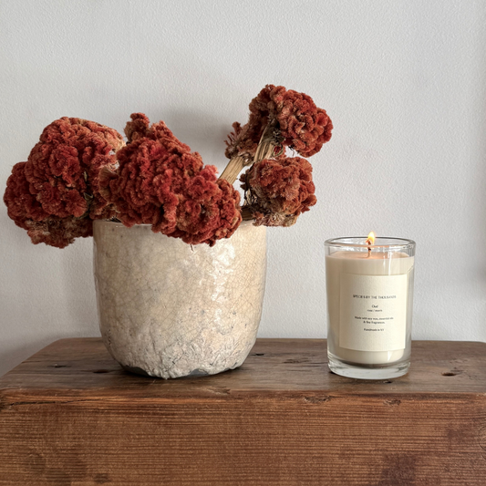 Oud, Rose + Myrrh Handcrafted Soy Candle