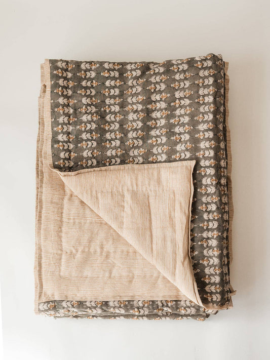 Blossom Block Print Quilt