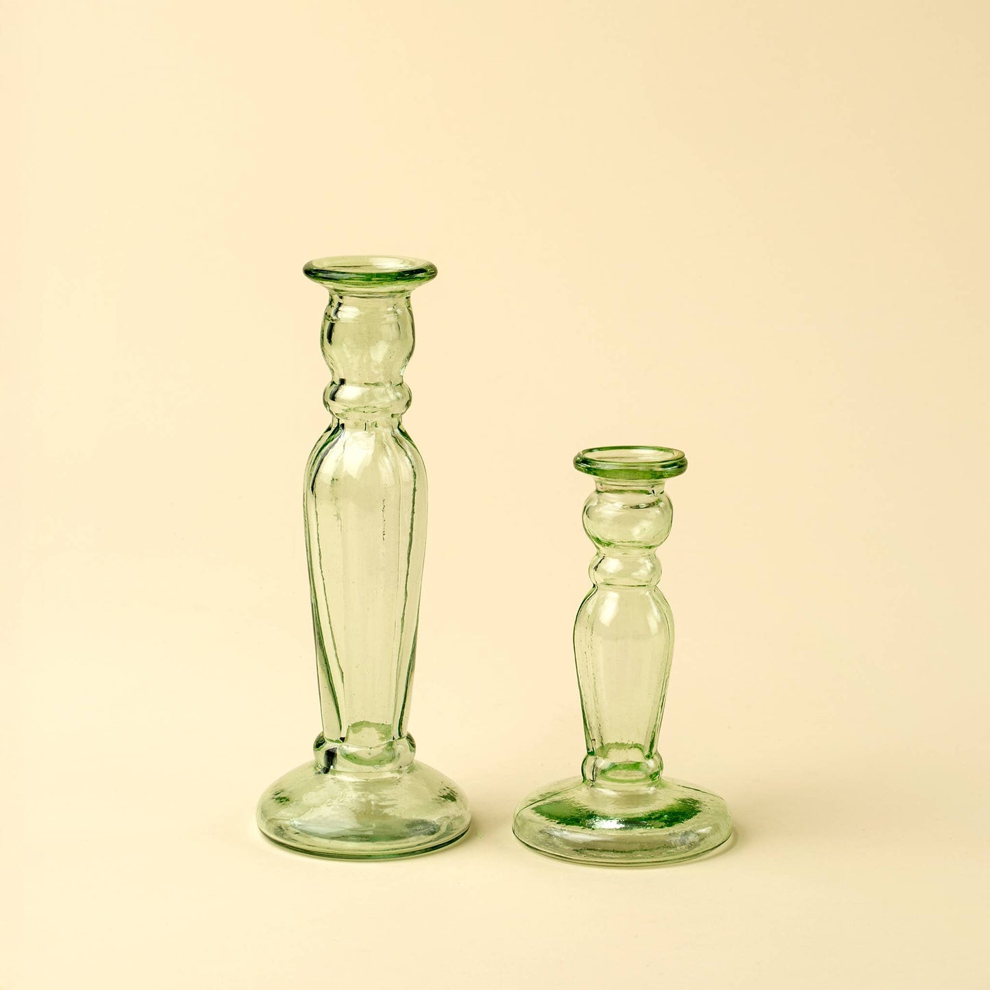 Vero Glass Candlestick S, Green