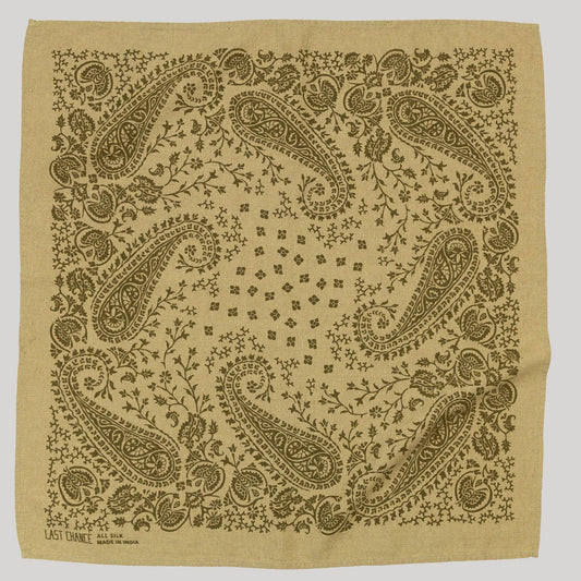 Natural Dye Silk Bandana | Chebula