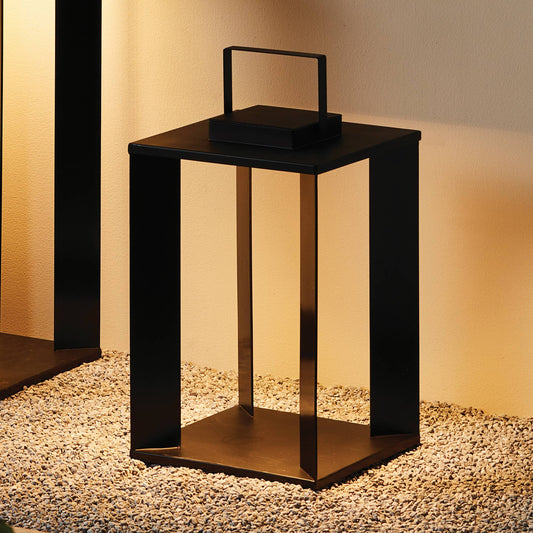 Hanley Cordless Solar Lantern 18", Black
