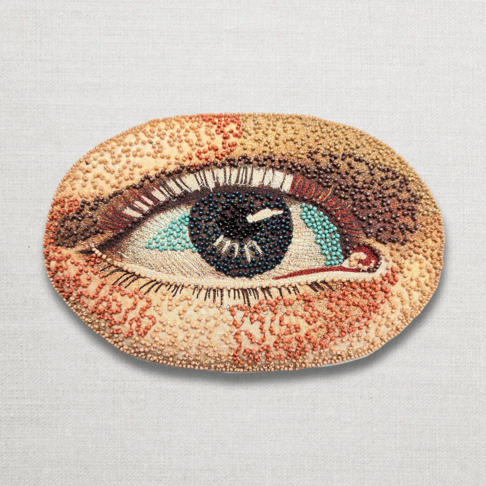 John Derian Beaded Eye Cushion