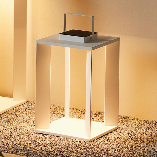 Hanley Cordless Solar Lantern 18" - White