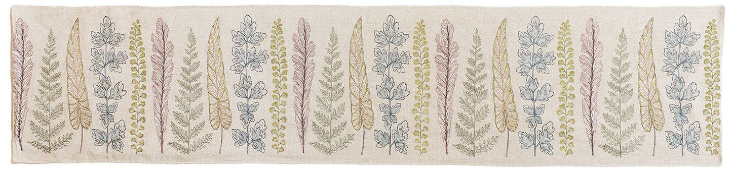 Plants Table Runner - Embroidered