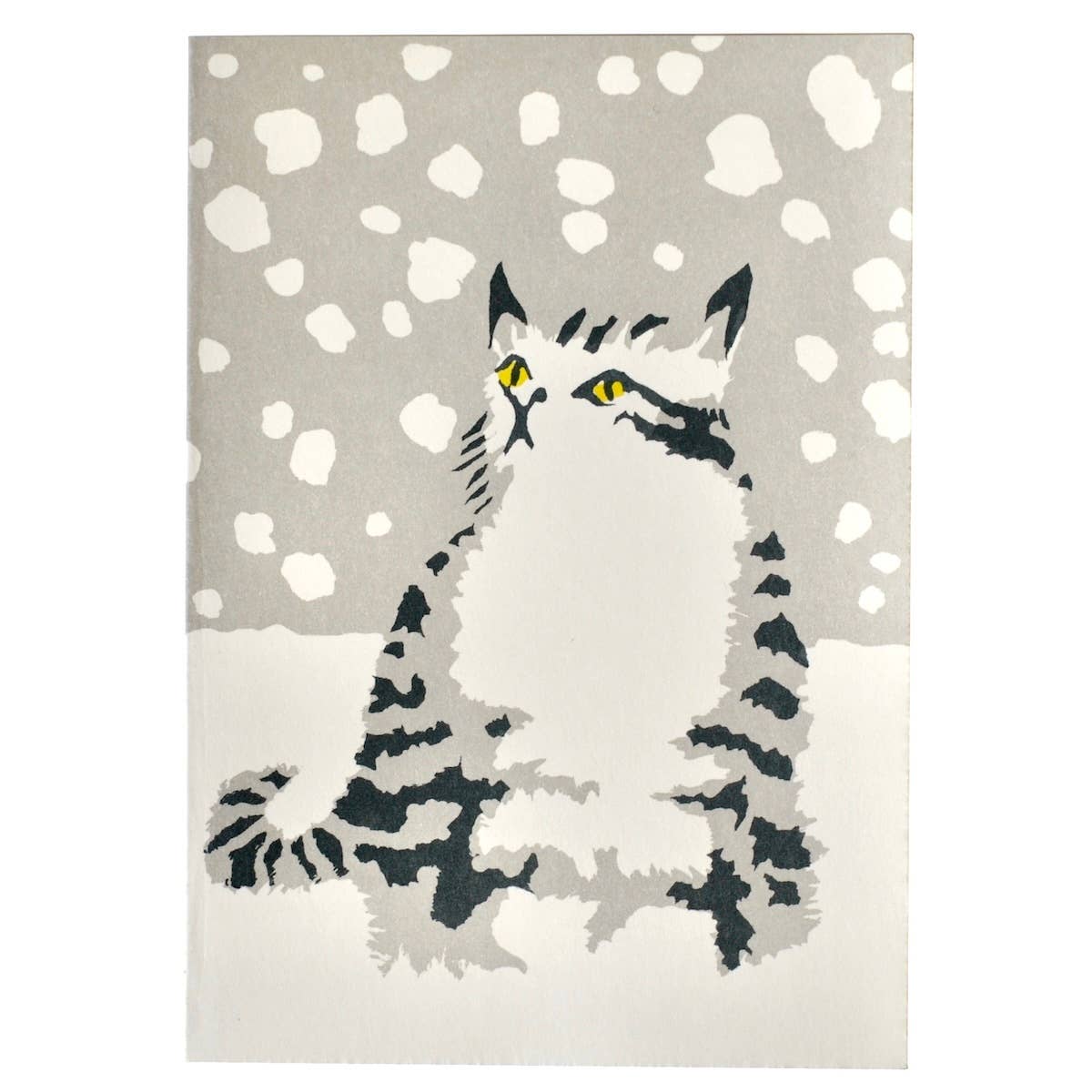 Card Snow Cat