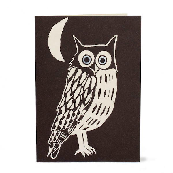 Card Nighttime Owl
