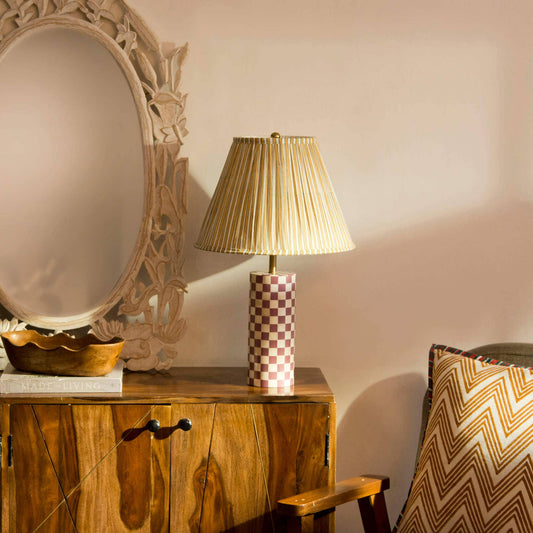 Candy Stripe Gathered Lampshade