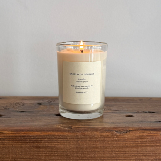Campfire, Pinyon + Lavender Handcrafted Scented Soy Candle