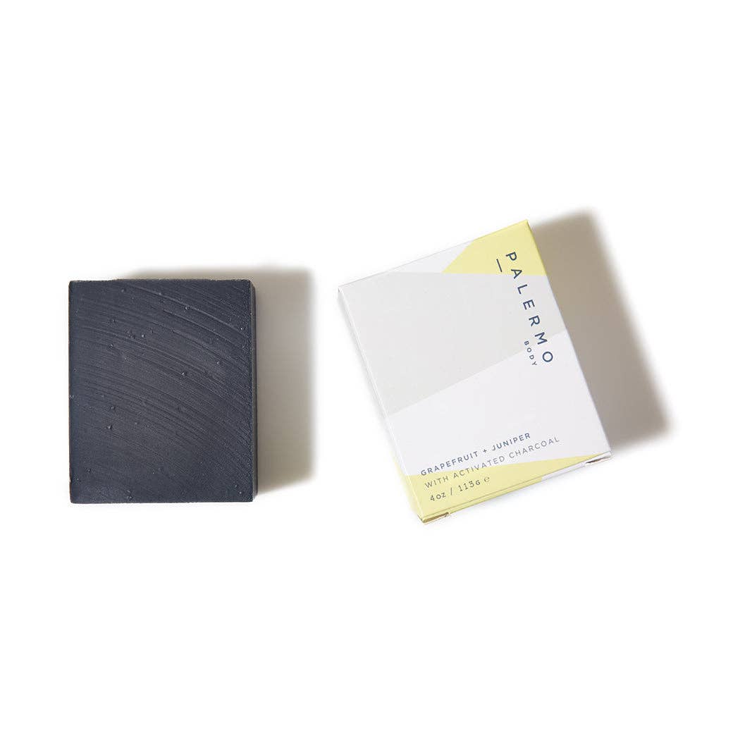 4oz | Grapefruit + Juniper with Activated Charcoal Soap