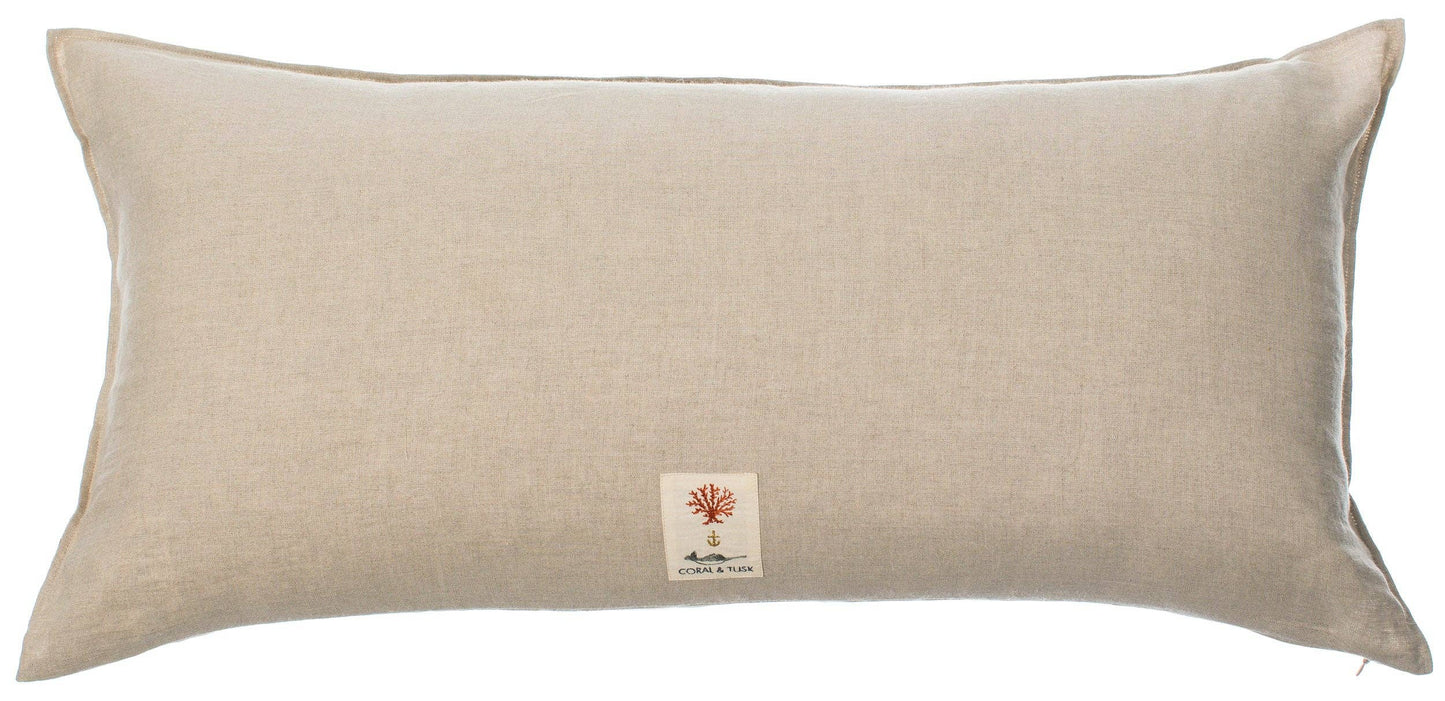 Plants Lumbar Pillow - Embroidered