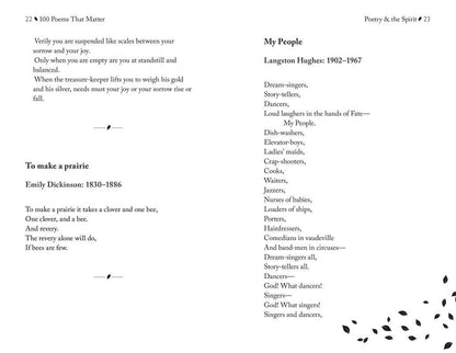 100 Poems That Matter by The Academy of American Poets