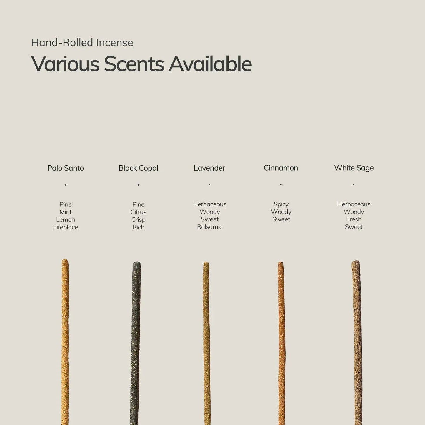 Black Copal Incense Sticks – 7 Hand-Rolled Sticks from Peru