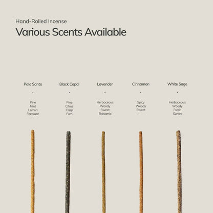 Black Copal Incense Sticks – 7 Hand-Rolled Sticks from Peru