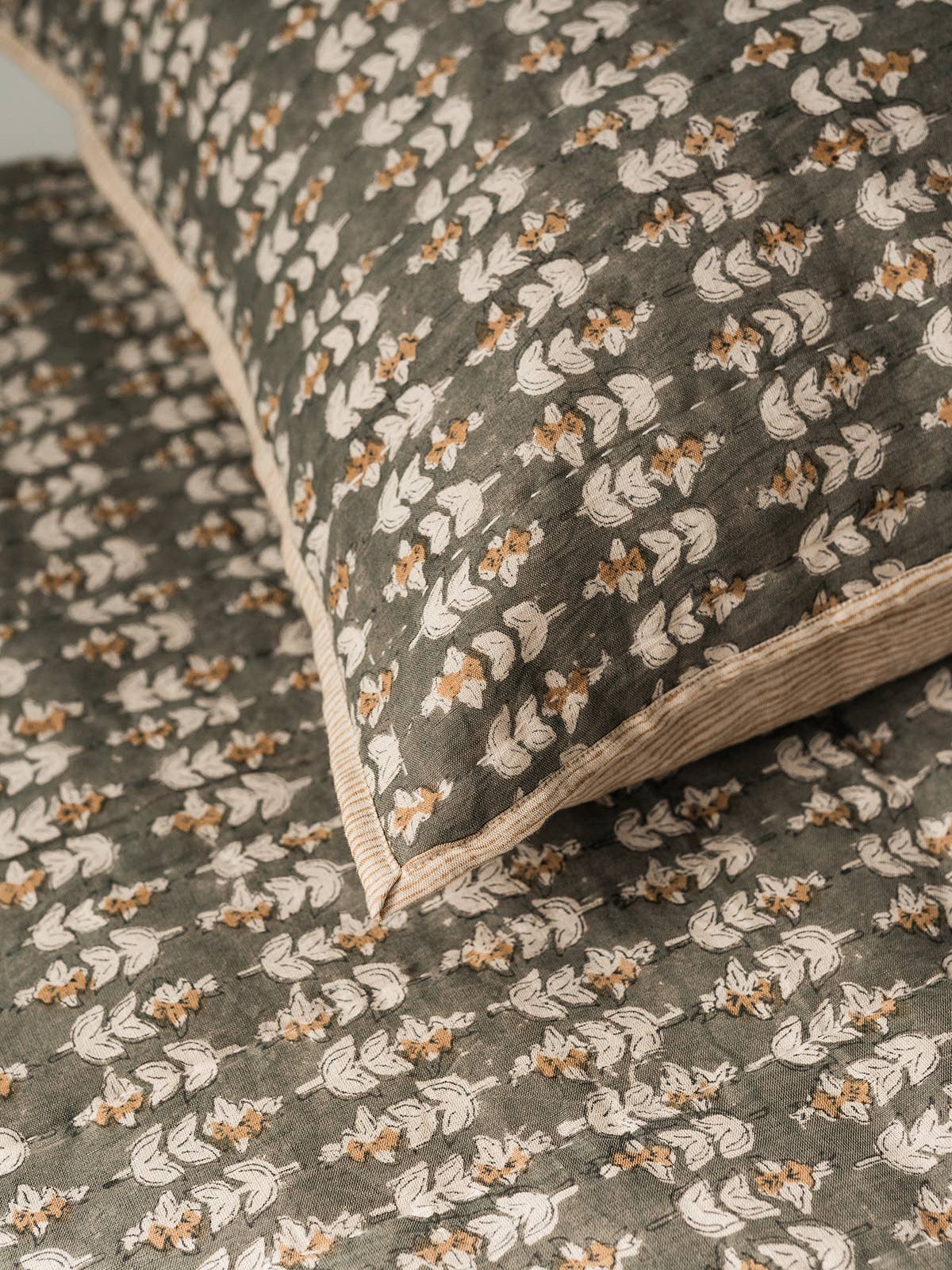 Blossom Block Print Sham