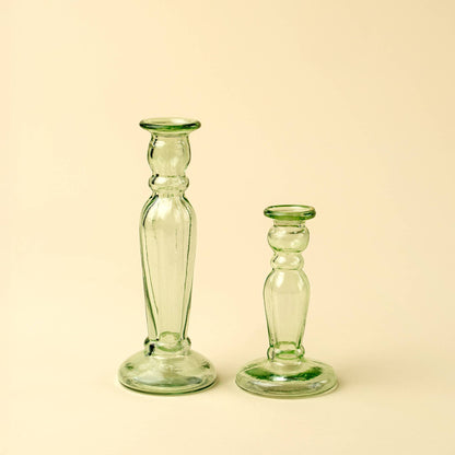 Vero Glass Candlestick S, Green