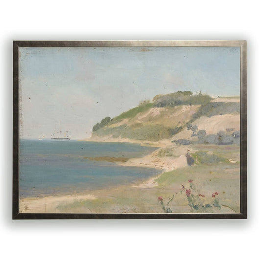 Vintage oil painting reproduction of landscape P