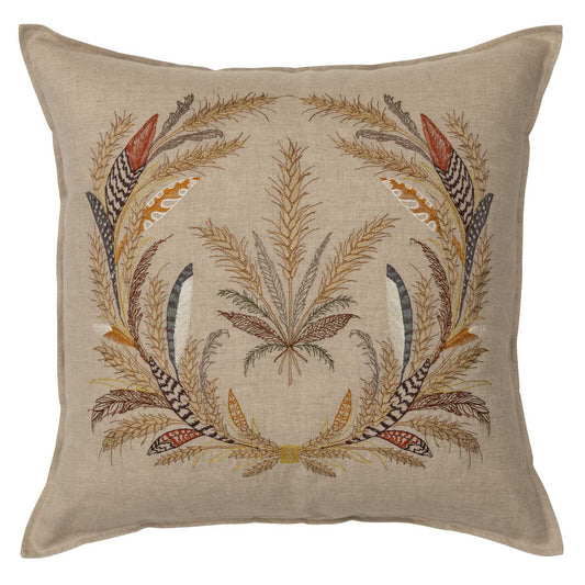 Wheat Harvest Pillow - Embroidered