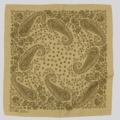 Natural Dye Silk Bandana | Chebula