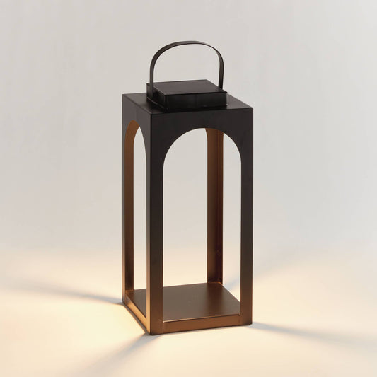 Brooks Cordless Solar Lantern 18", Black