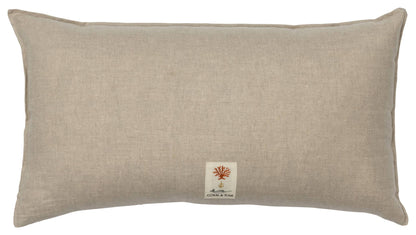 Coral Studies Pillow - Embroidered