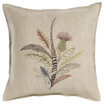 Thistle Pillow - Embroidered
