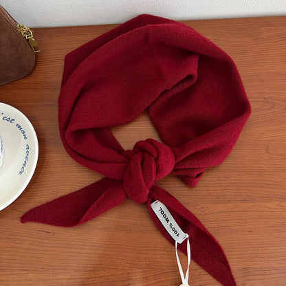 100% Merino Wool Triangle Scarf Wrap_CWOV00280