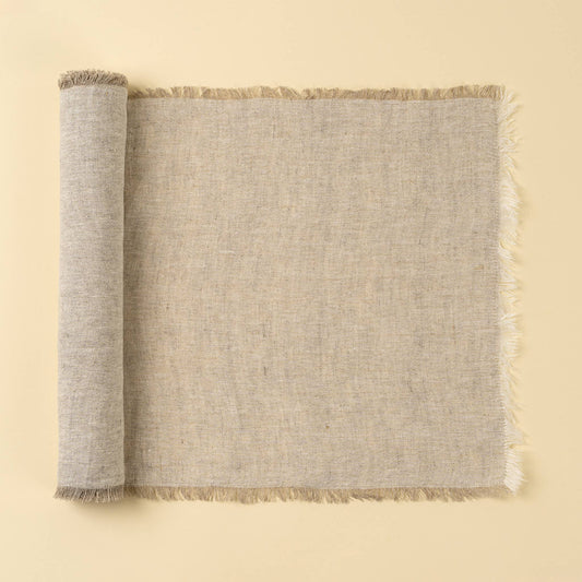 Lina Linen Runner, Chambray