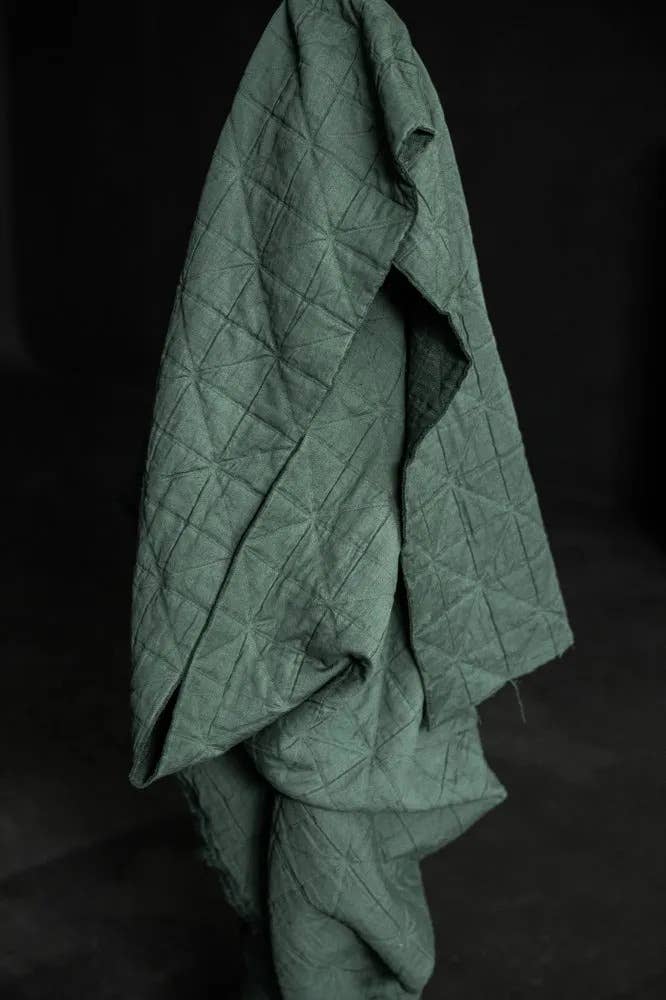 Viridian Jacquard Cotton