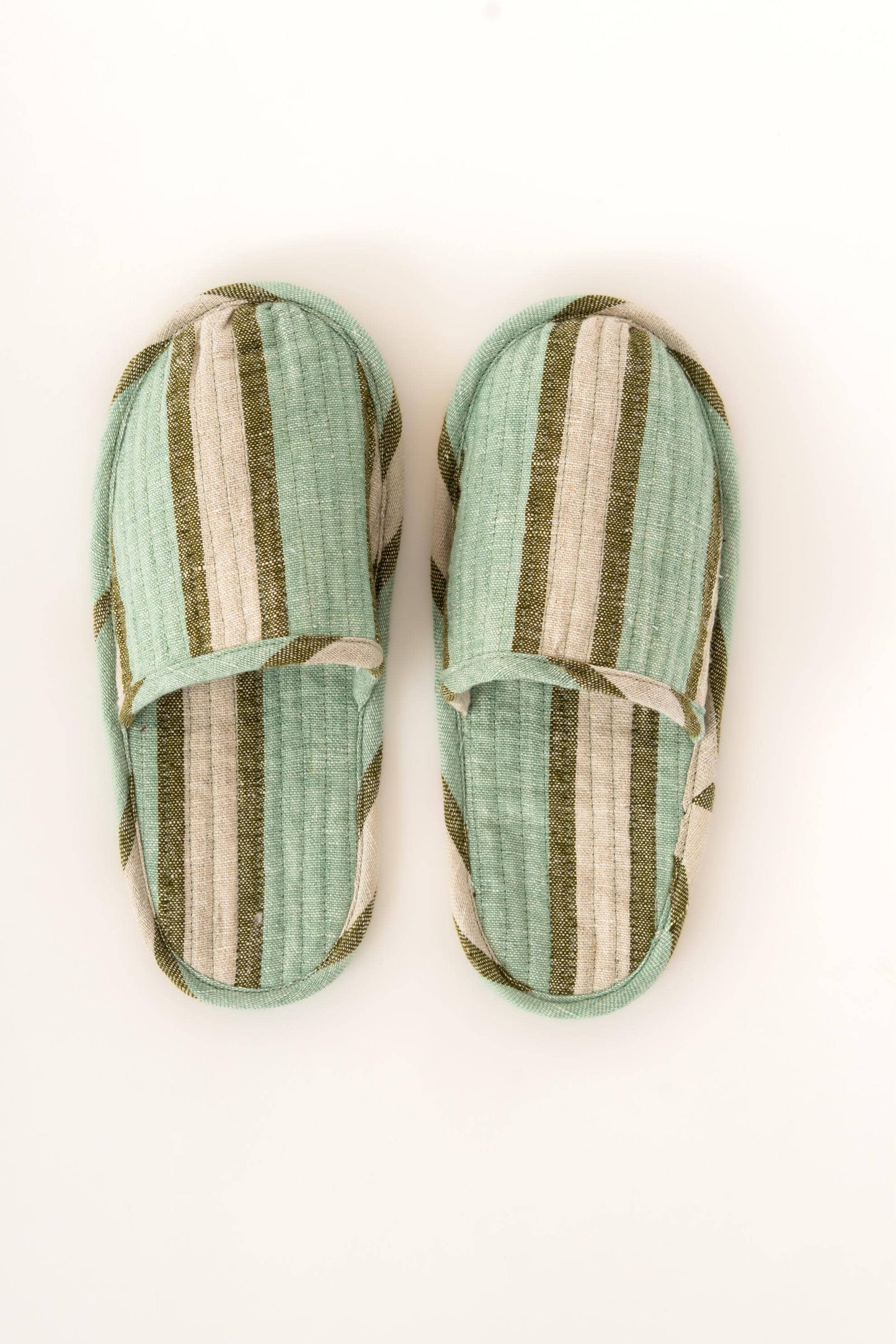 Handwoven Yarn-Dyed Sylph Linen Slippers – Rustic Touch