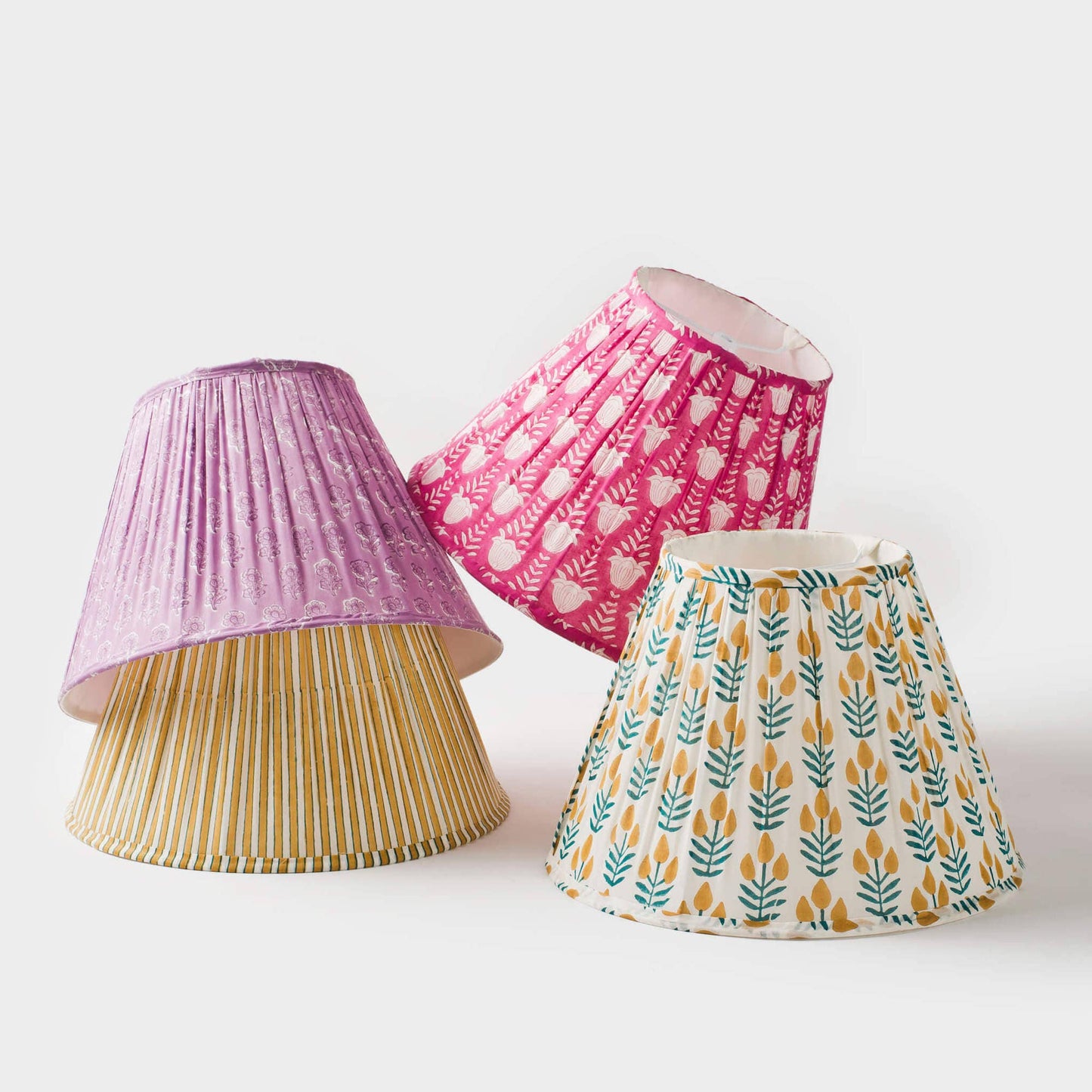 Candy Stripe Gathered Lampshade