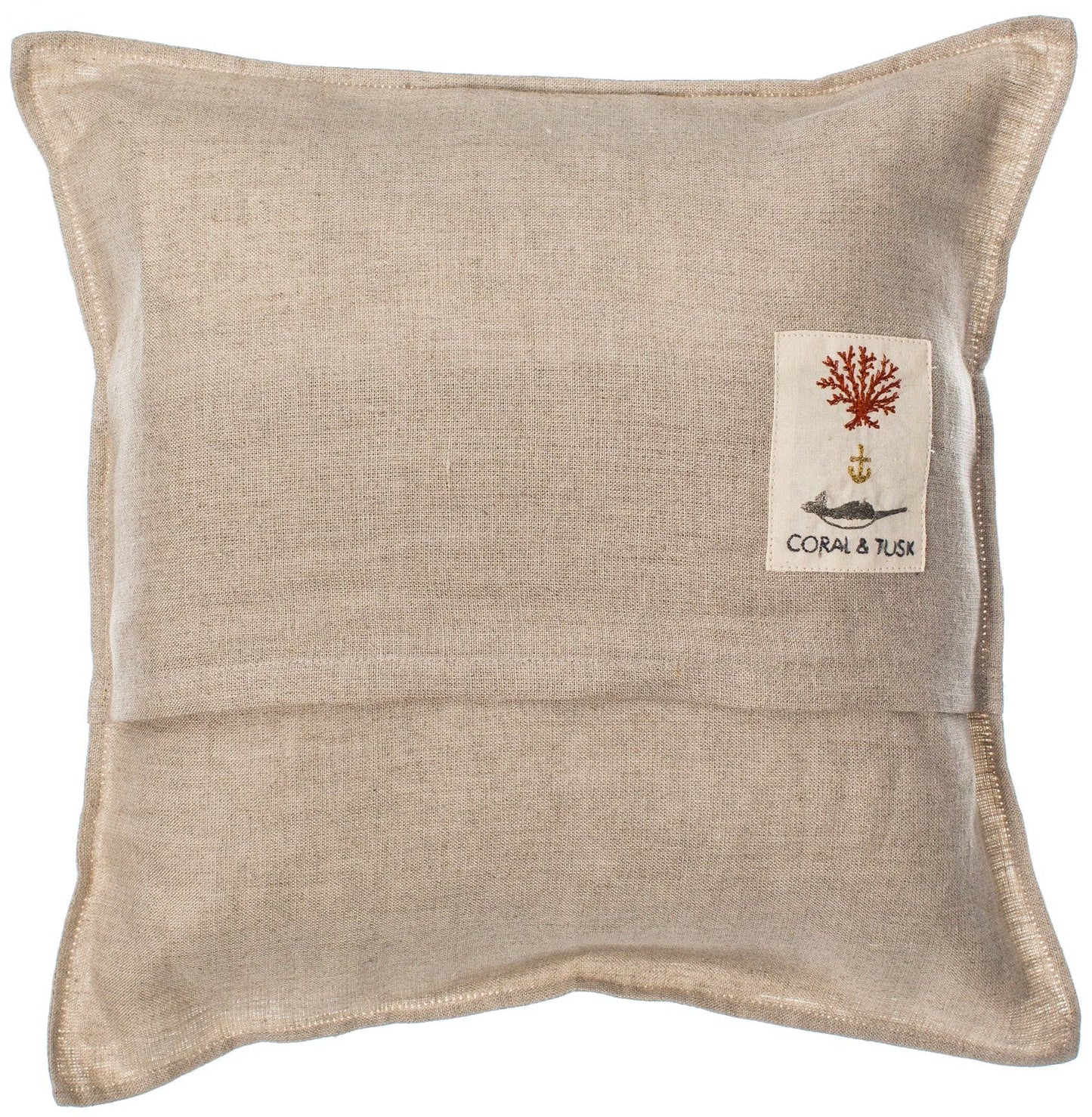 Sailing Foxes Pillow - Embroidered