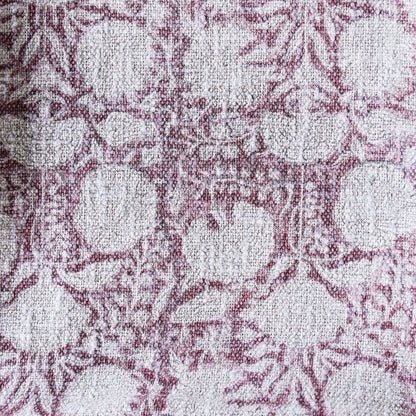 Handloom Cotton Throw - Blush Floral