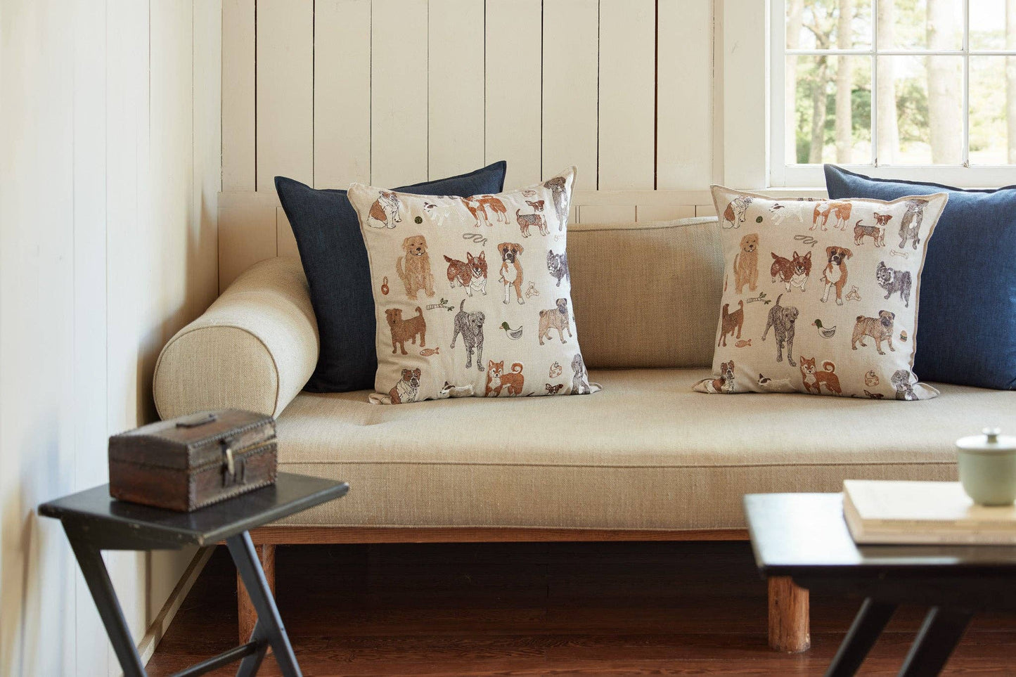 Dogs and Toys Pillow