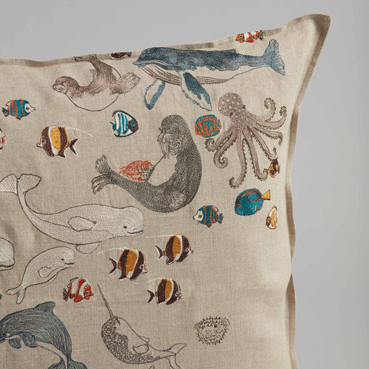 Swim Team Pillow - Embroidered