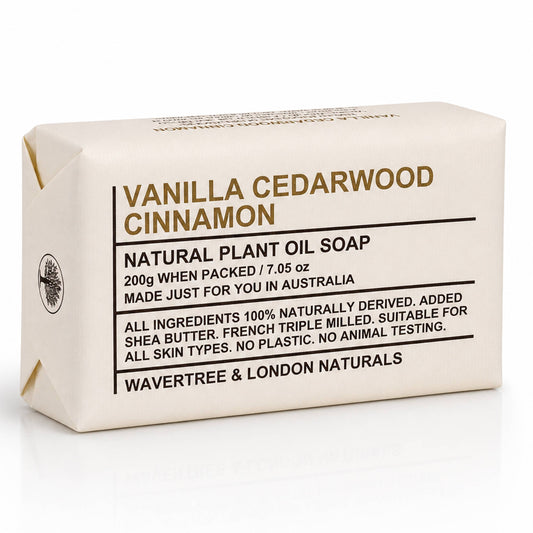Wavertree & London Naturals Soap bar -  Vanilla Cedarwood