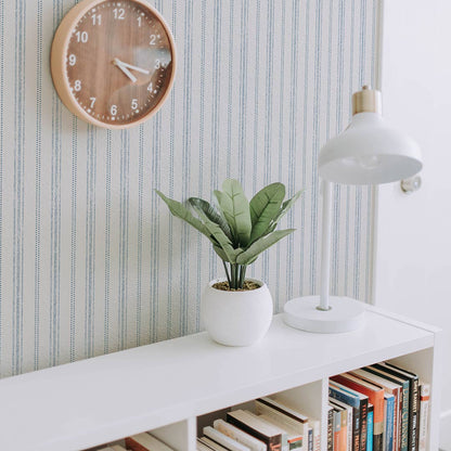 Nautical Stripe Aqua Peel and Stick Wallpaper, 28 sq ft