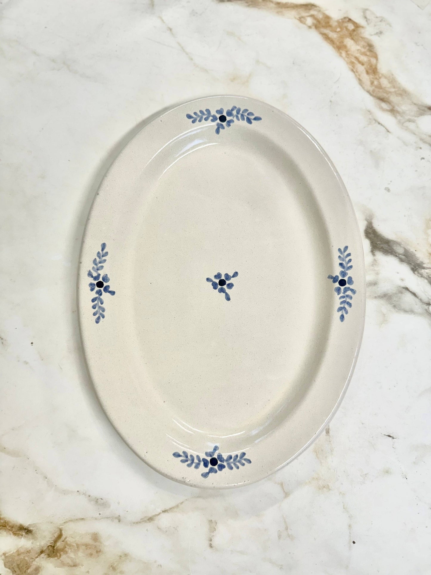 Hand-painted Margot Serving Plate, Blue