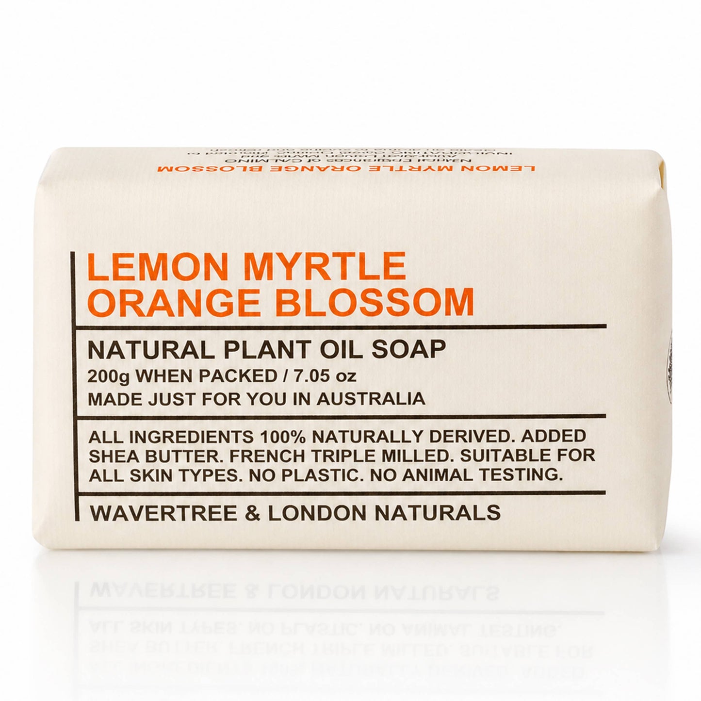 Wavertree Naturals Soap bar -  Lemongrass/Orange Blossom
