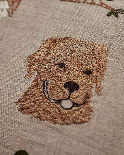 Charming Canines Pillow - Embroidered