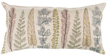 Plants Lumbar Pillow - Embroidered
