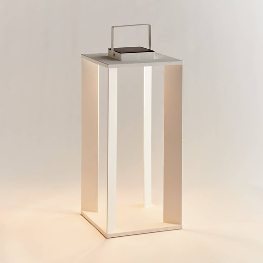 Hanley Cordless Solar Lantern 24" - White