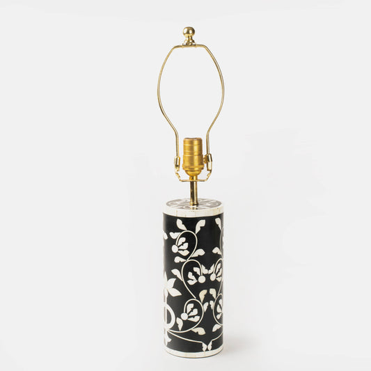 Floral Vines Table Lamp - Black