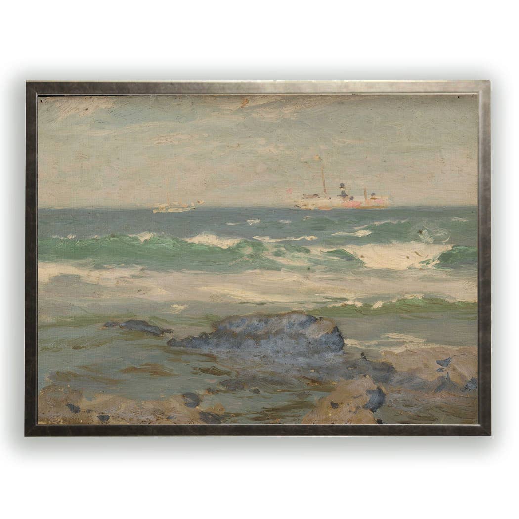 Vintage oil painting reproduction of landscape O