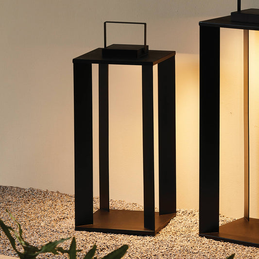 Hanley Cordless Solar Lantern 24", Black