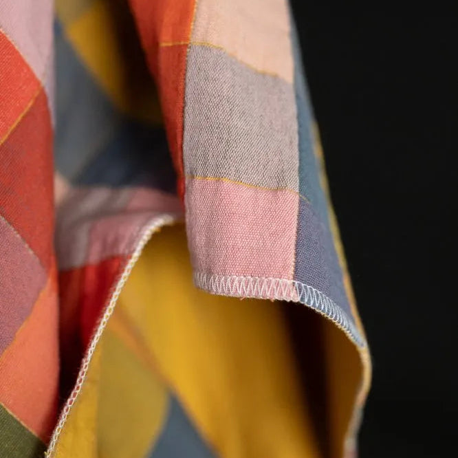 Quilted Cotton Jacquard Blanket - Carnival Check
