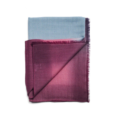 Iris Kiwi Cashmere Merino Handwoven Modern Artisanal Scarf