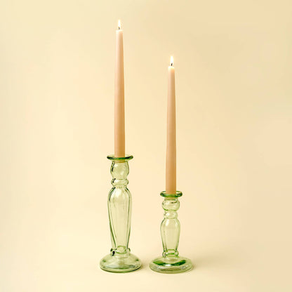 Vero Glass Candlestick S, Green