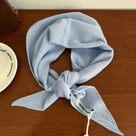 100% Merino Wool Triangle Scarf Wrap_CWOV00280