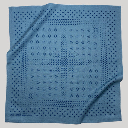Natural Dye Silk Bandana | Indigo